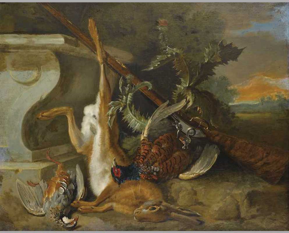 3 Натюрморт с зайцем, куропаткой и фазаном