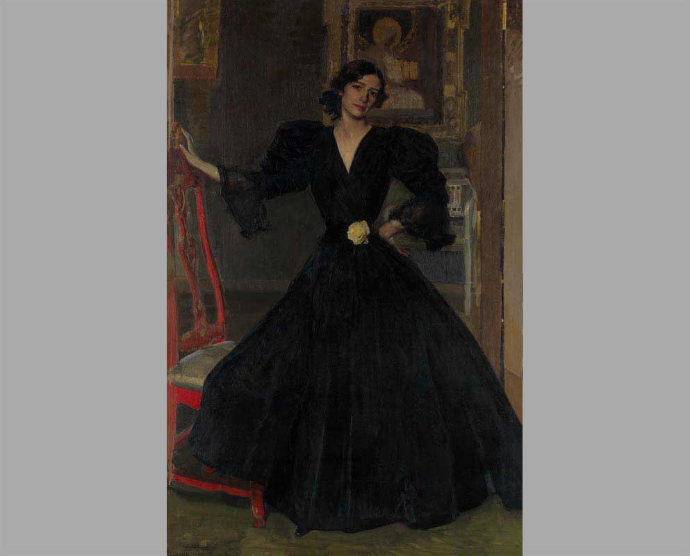 103 Клотильда Гарсиа дель Кастильо в черном платье
