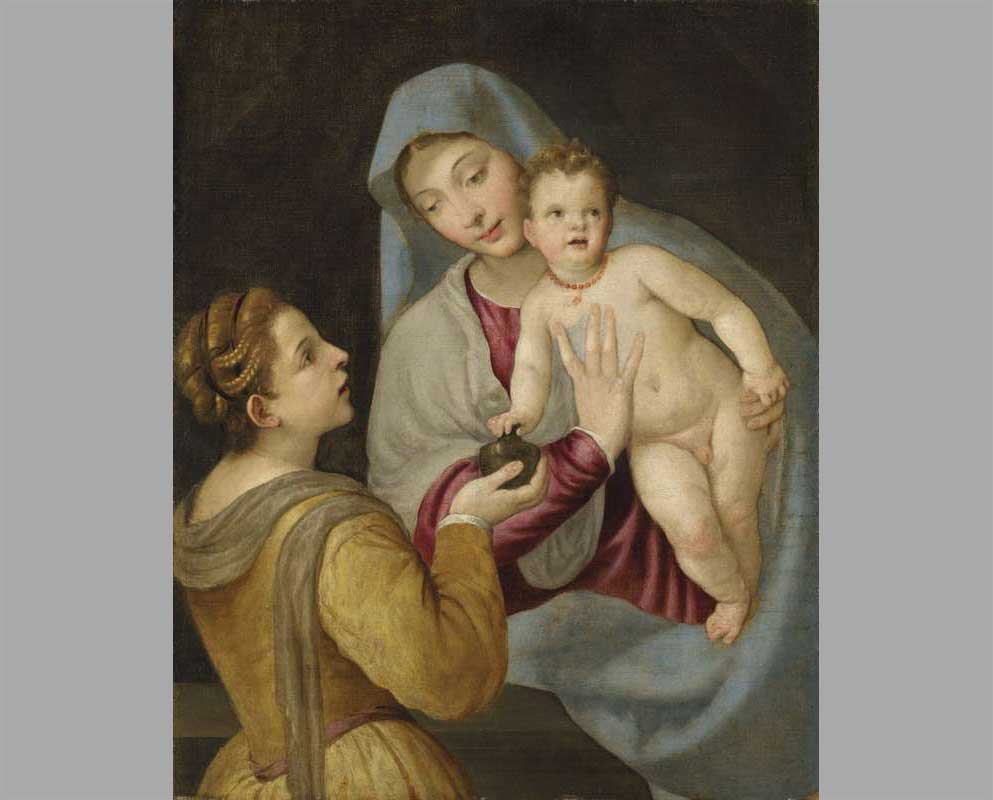 46 Мадонна с младенцем и Святой Марией Магдалиной