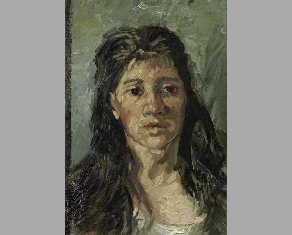 60 Портрет женщины с распущенными волосами