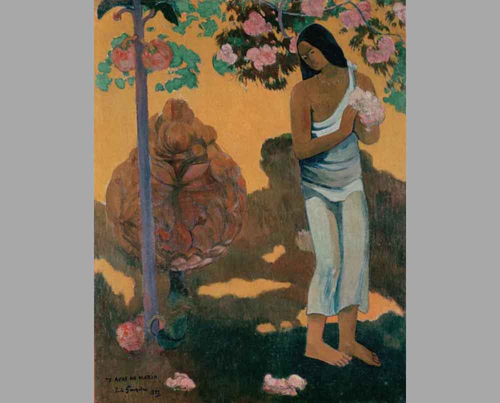 20 Гоген Поль. Женщина с цветами в руках