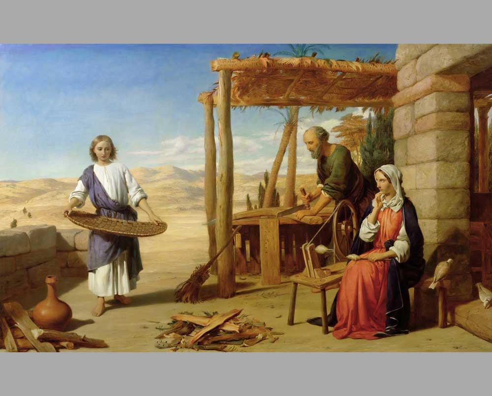 1 Джон Роджерс Герберт Христос с родителями в Назарете