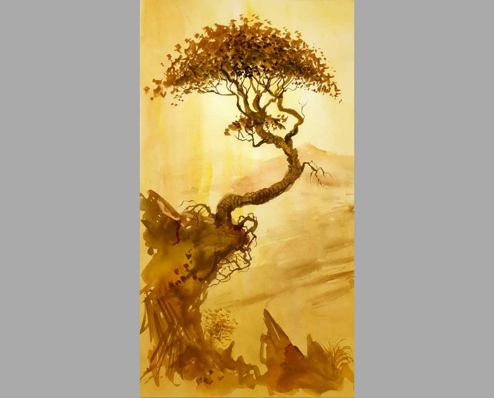 79 Автор неизвестен Дерево на скале