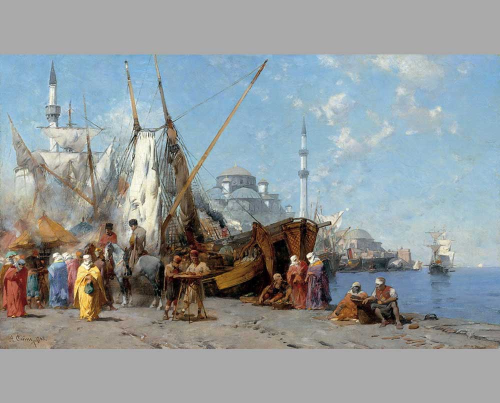 186 Альберто Пасини Рынок Константинополя