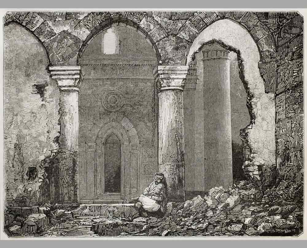 261 Гравюра Руины мечети Айяслуг (Селчук), Турция