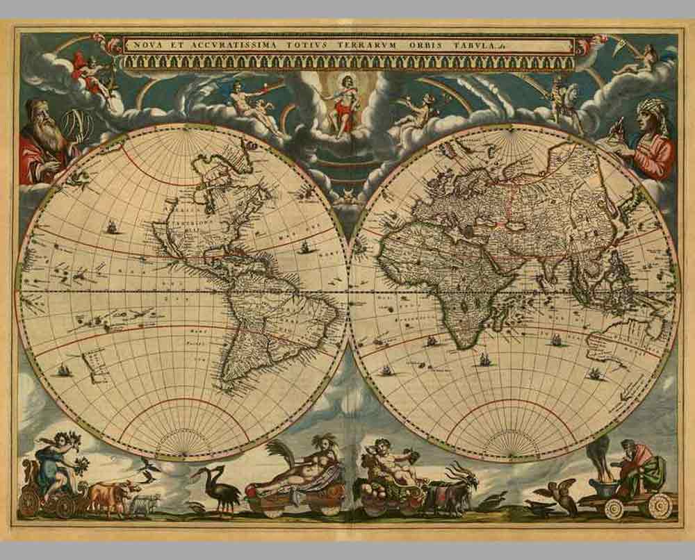 7 Старинная карта мира 3