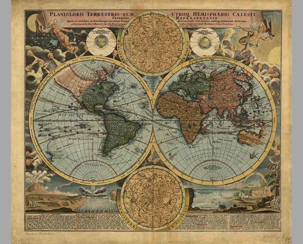 16 Старинная карта мира 7