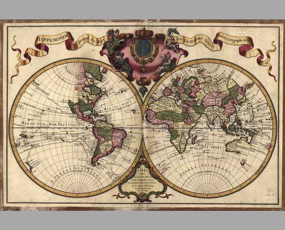 17 Старинная карта мира 8