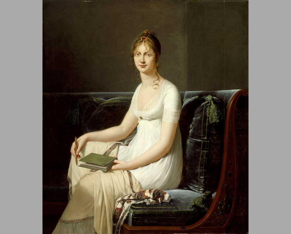 50 Роберт-Жак Лефевр Женщина, держащая карандаш и рисунок